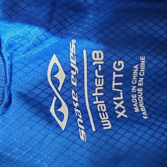 Snake Eyes Weather 18 Vest Mens Size XXL Blue - Picture 3 of 15